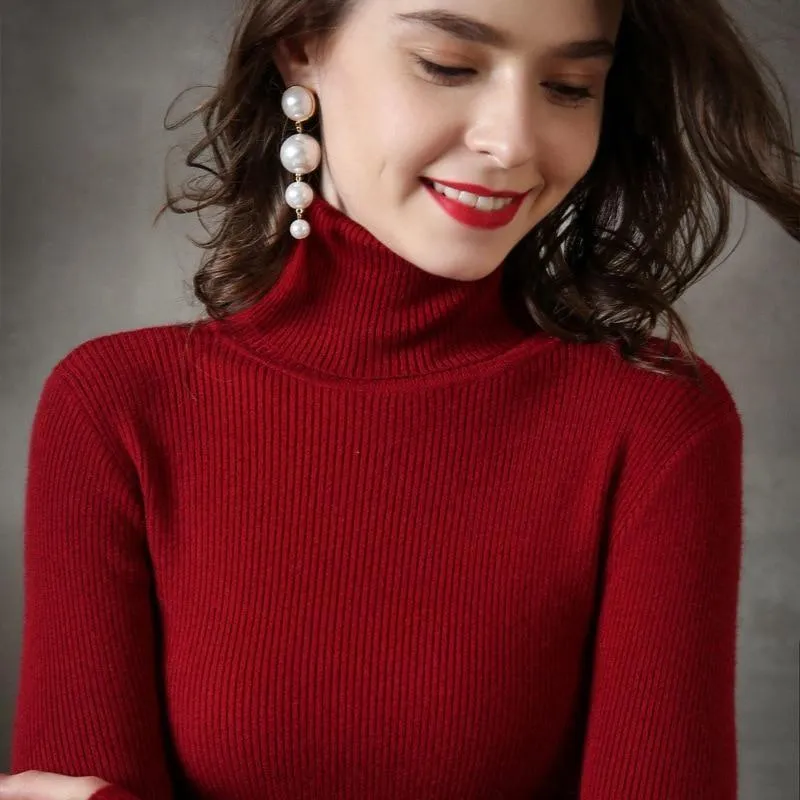 2020 Autumn Fashion Turtleneck Top For Women