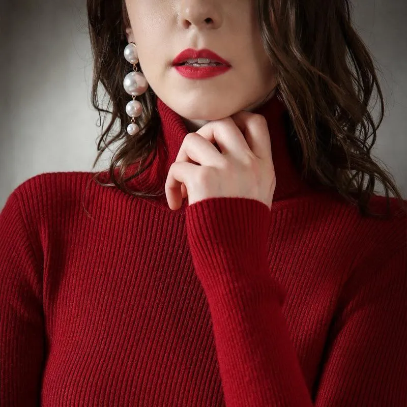 2020 Autumn Fashion Turtleneck Top For Women
