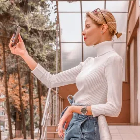 2020 Autumn Fashion Turtleneck Top For Women