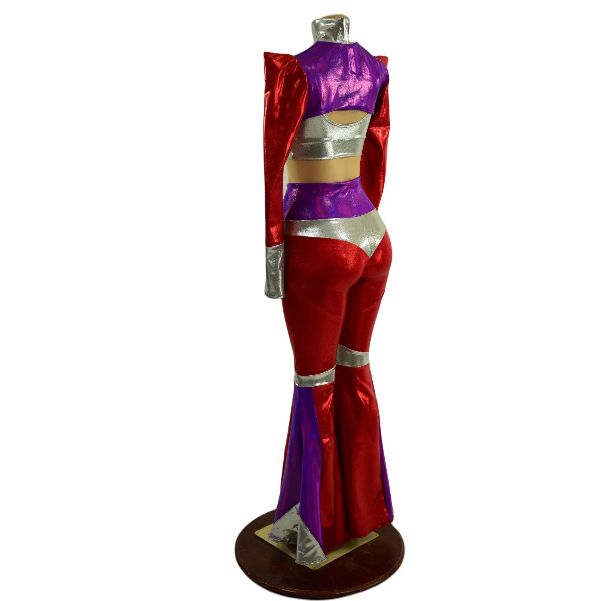 3PC Aquarius Solar Flares, Starlette Bralette, and Color Blocked Bolero Set