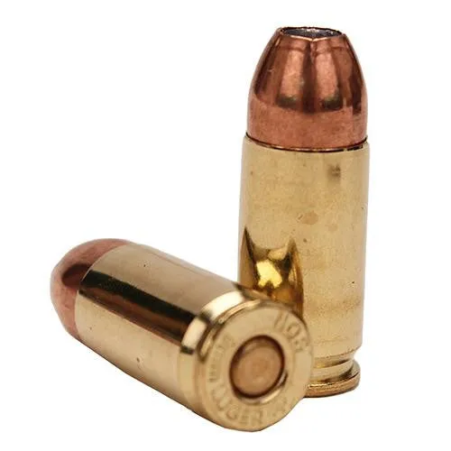 9mm Luger  P Ammunition - Defense, 124 Grains, Bonded Jacketed Hollow Point, Per 20