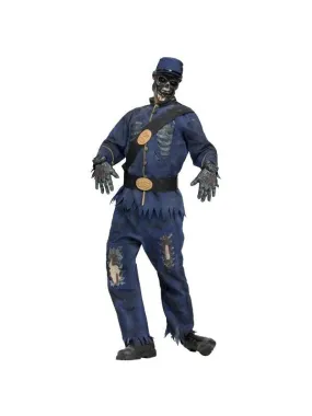Adult Blue Union Zombie Costume