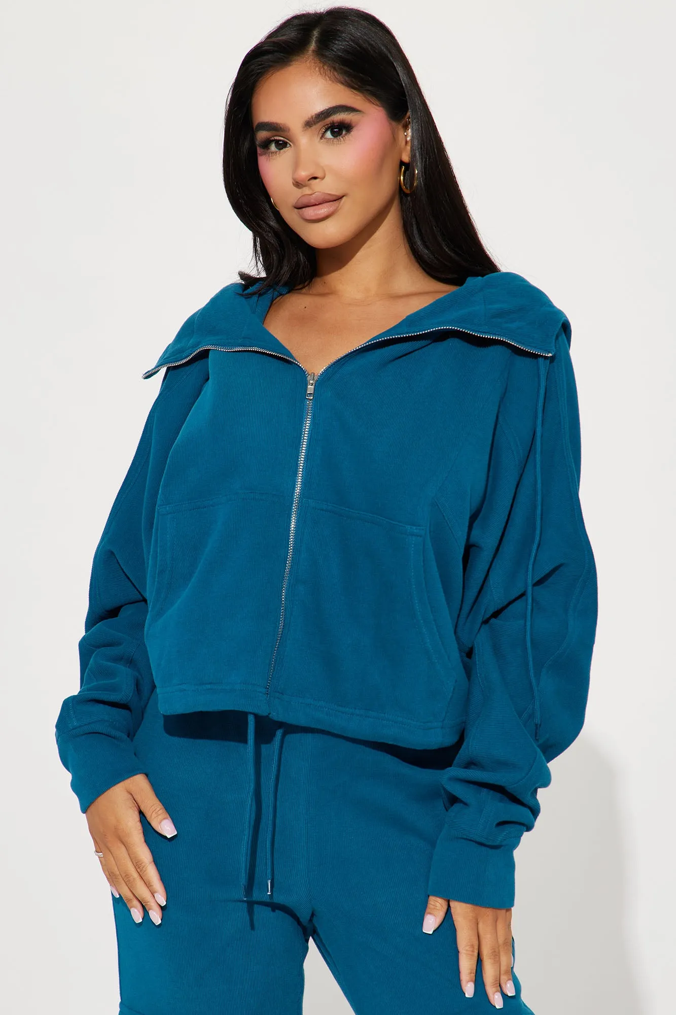 Always At Home Cargo Pant Set - Teal