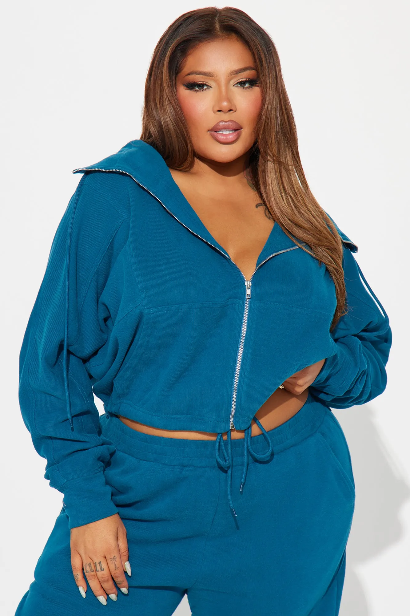 Always At Home Cargo Pant Set - Teal