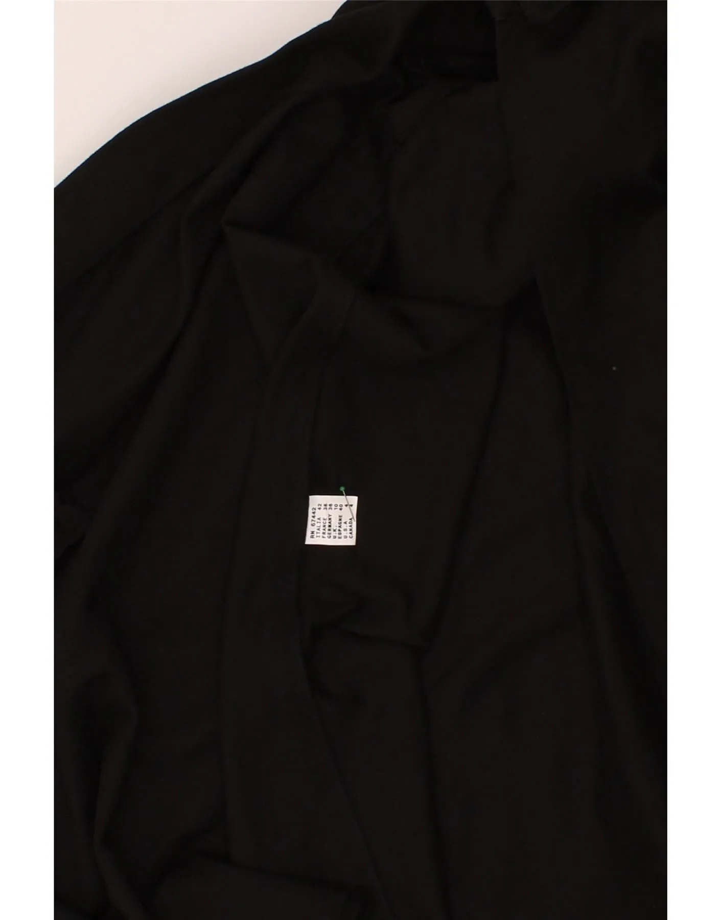 ALYSI Womens Poncho Coat UK 10 Small Black