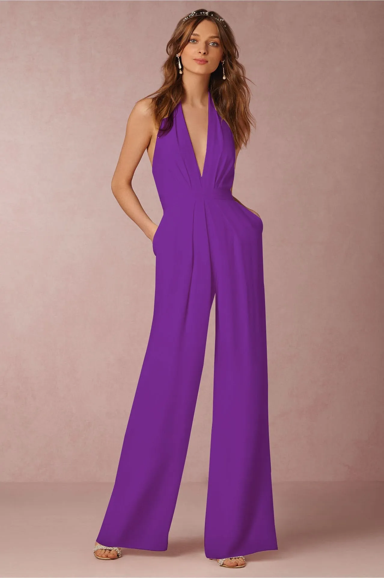 Amozae- New Long Sleeve Slim Fit Jumpsuit Solid Color Pants Jump Suits For Women Loose Jumpsuit Jumpsuit Women Jumpsuit   Streetwear