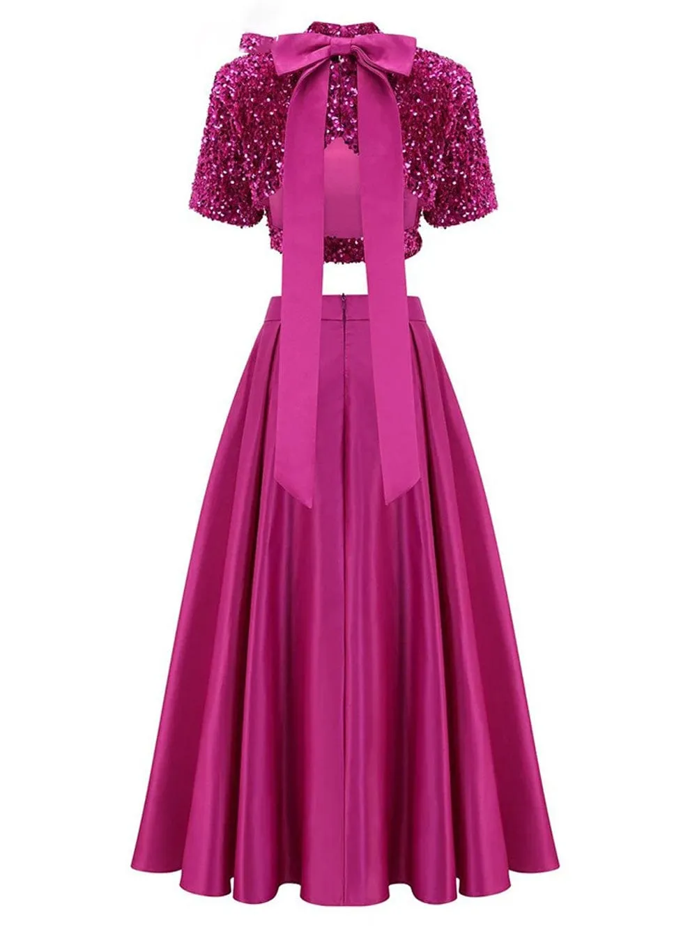 Anoop Sequin Top & Skirt Set