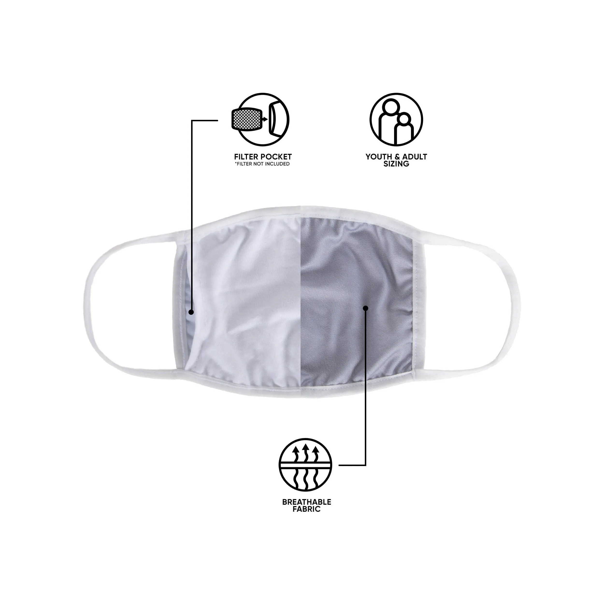 Arizona State Sun Devils NCAA Clutch 2 Pack Face Cover