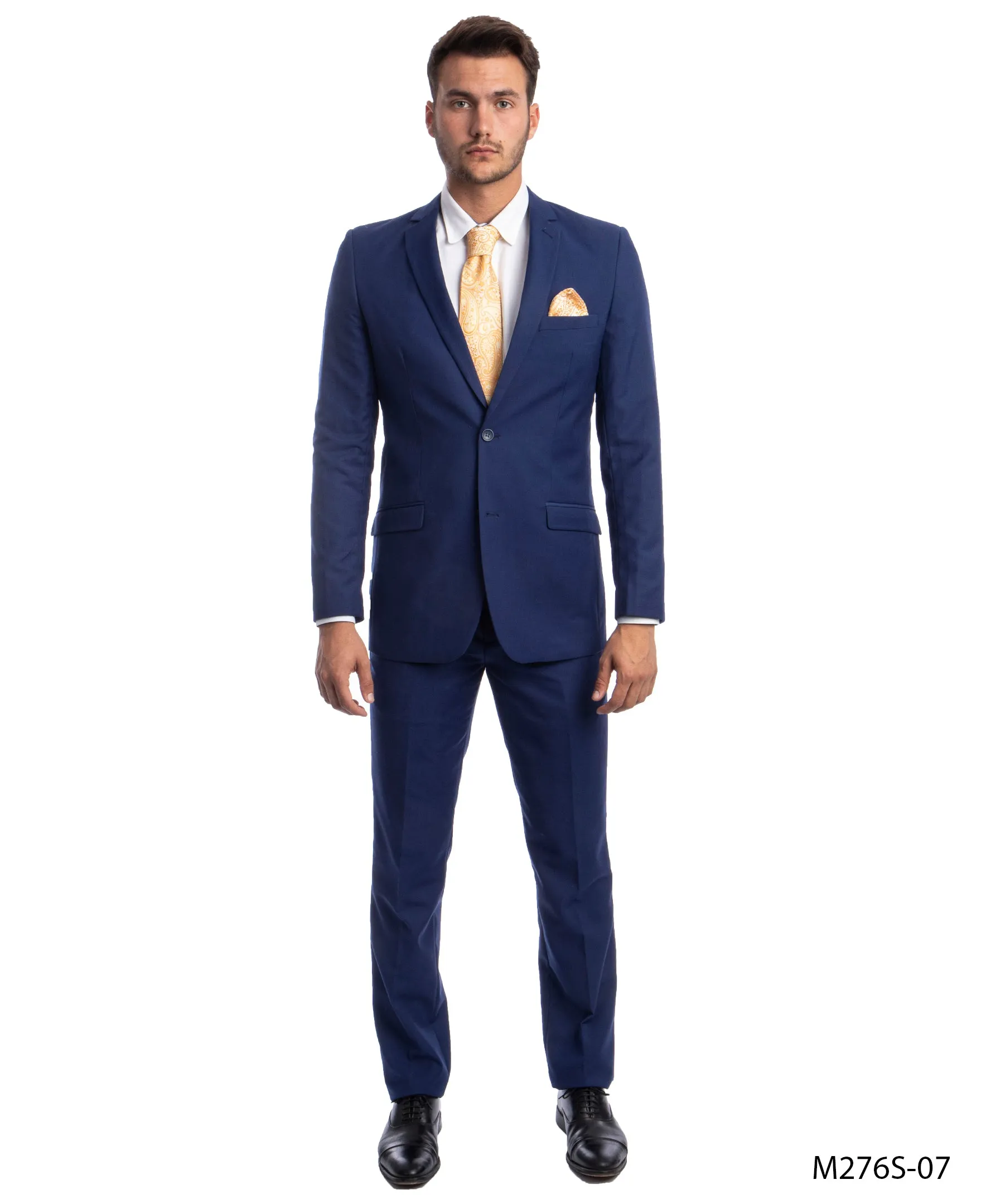 Azzuro Blue Suits 2 PC Slim Fit