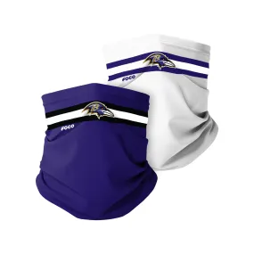 Baltimore Ravens NFL Stitched 2 Pack Gaiter Scarf