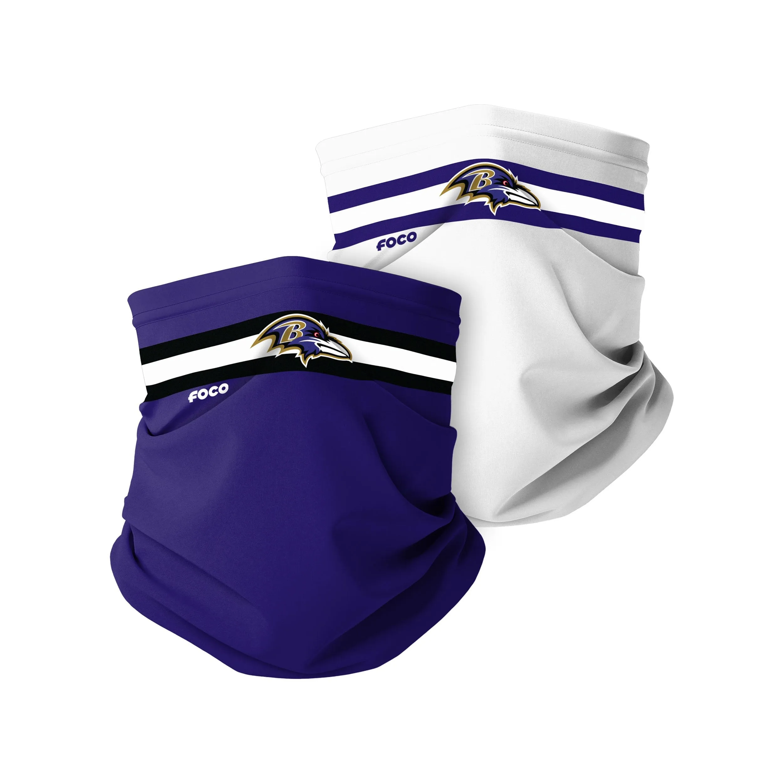 Baltimore Ravens NFL Stitched 2 Pack Gaiter Scarf
