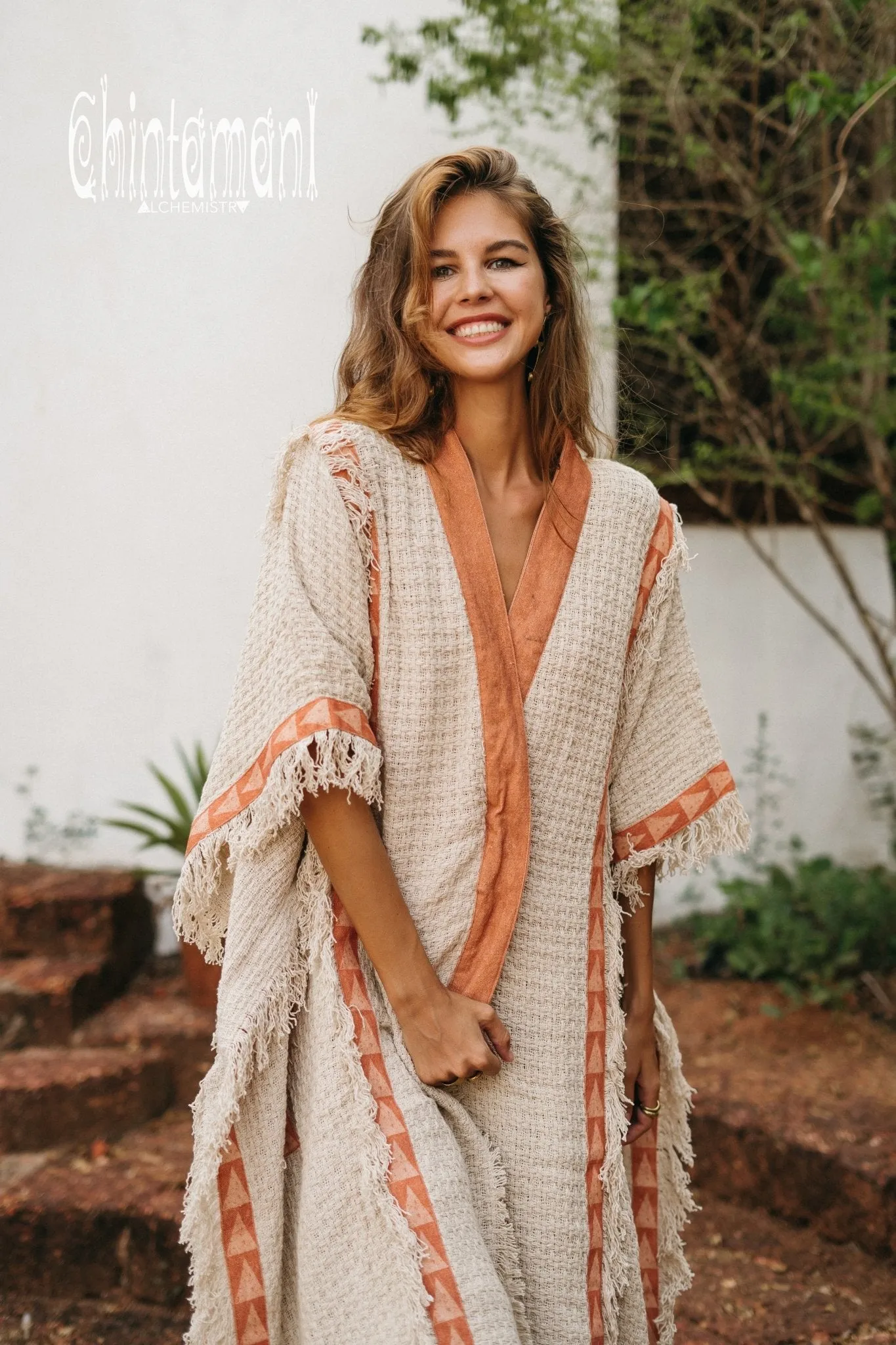 Berber Poncho Coat for Women / Off White