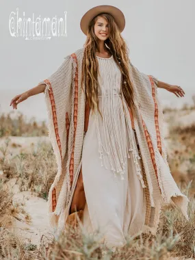 Berber Poncho Coat for Women / Off White