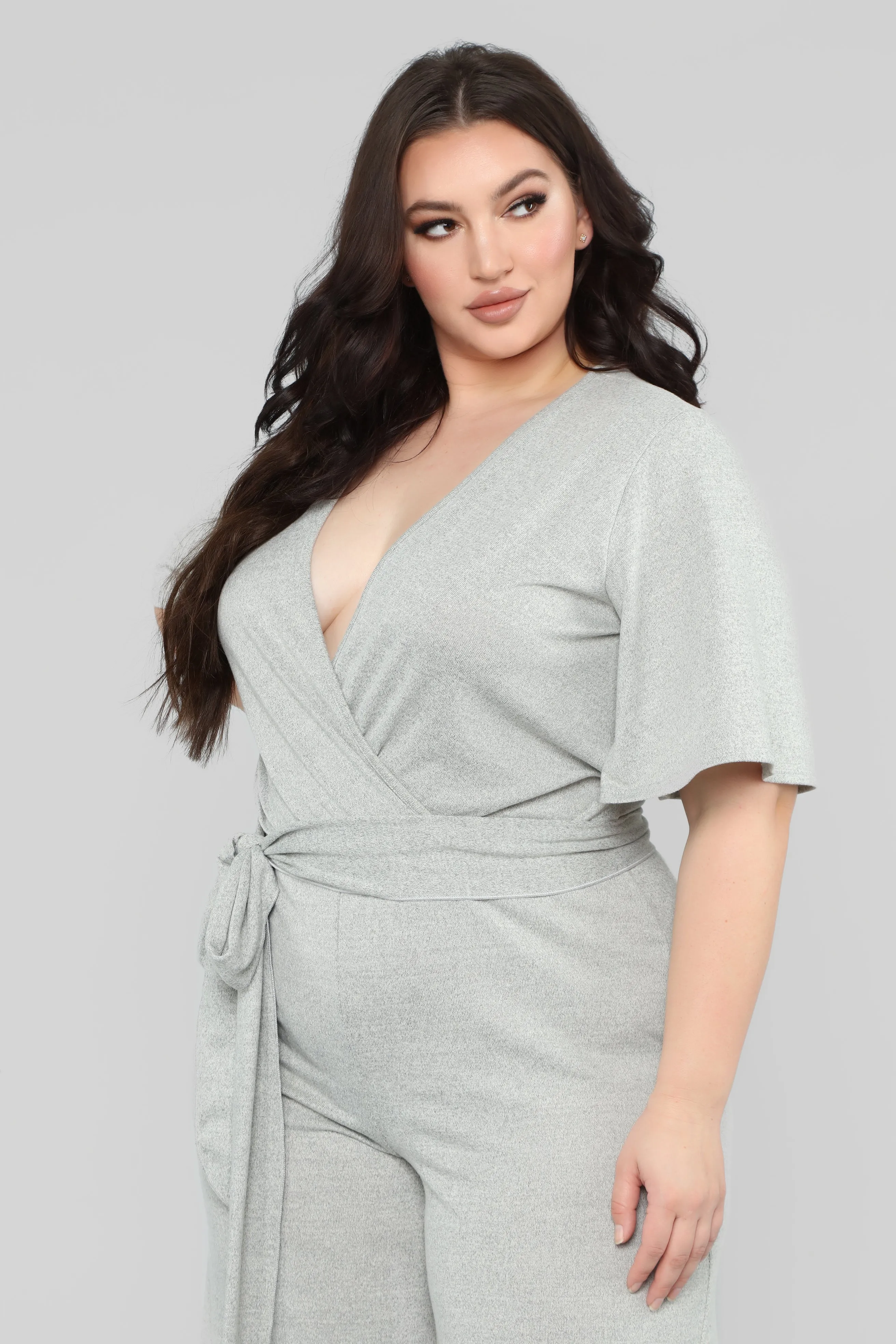 Best You Ever Had Jumpsuit - Heather Grey