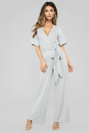 Best You Ever Had Jumpsuit - Heather Grey
