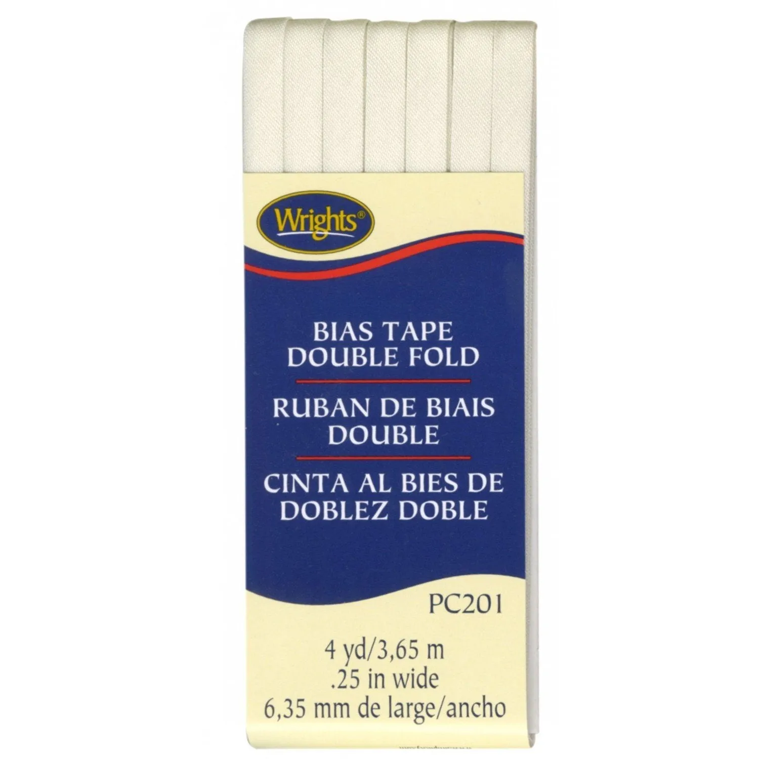 Bias Tape 1/4-inch Oyster