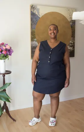 Birds of North America Honeycreeper Dress - Navy (Online Exclusive)