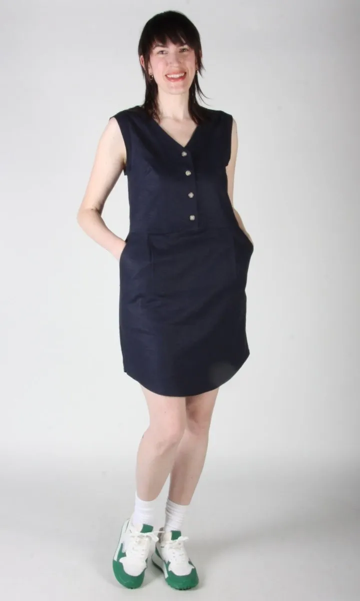 Birds of North America Honeycreeper Dress - Navy (Online Exclusive)