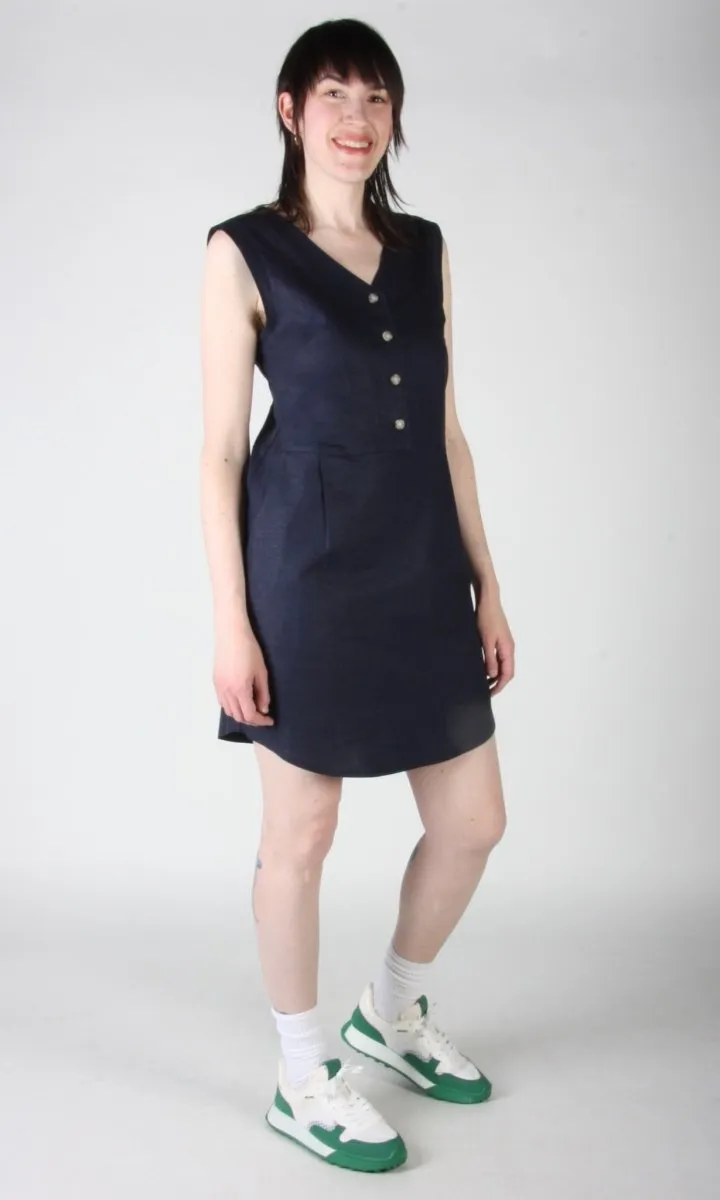 Birds of North America Honeycreeper Dress - Navy (Online Exclusive)