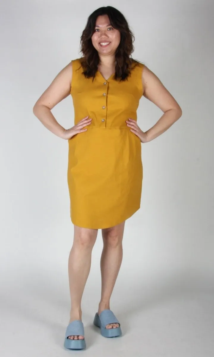 Birds of North America Honeycreeper Dress - Ochre (Online Exclusive)