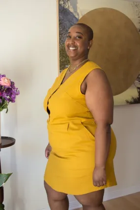 Birds of North America Honeycreeper Dress - Ochre (Online Exclusive)