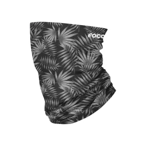 Black Floral Brushed Polyester Gaiter Scarf