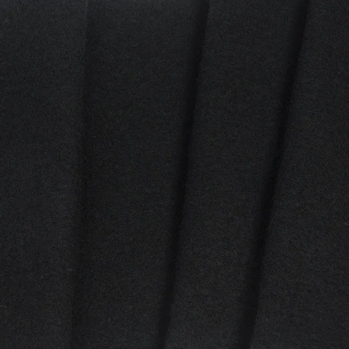 Black Melton Coating Fabric 217