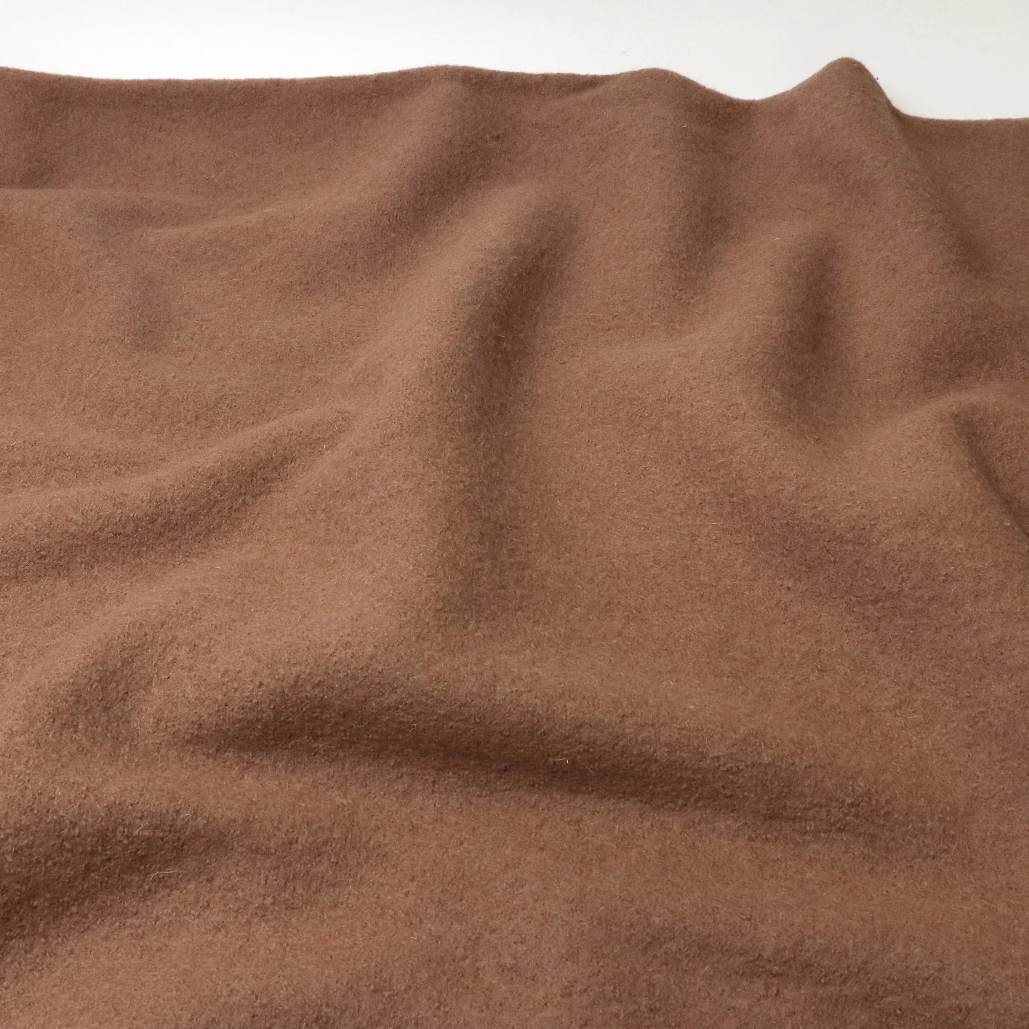 Boiled Wool Coating - Camel - END OF BOLT 69cm
