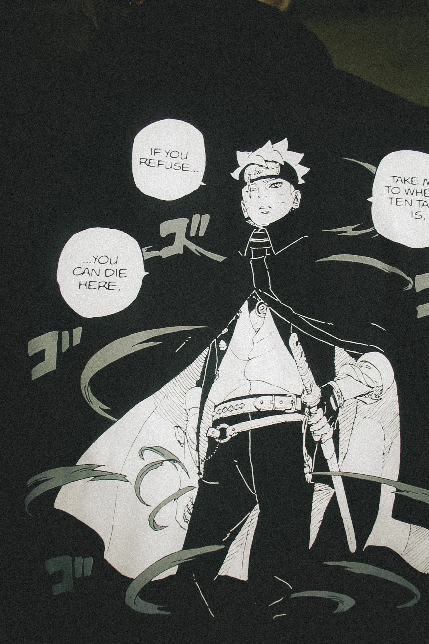Boruto: Two Blue Vortex Ten Tails Service Jacket - Black