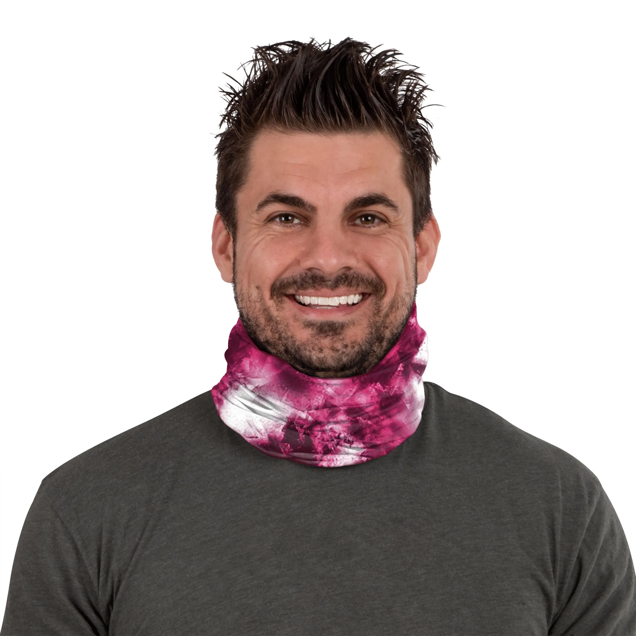 Boston Red Sox MLB Pink Tie-Dye Gaiter Scarf