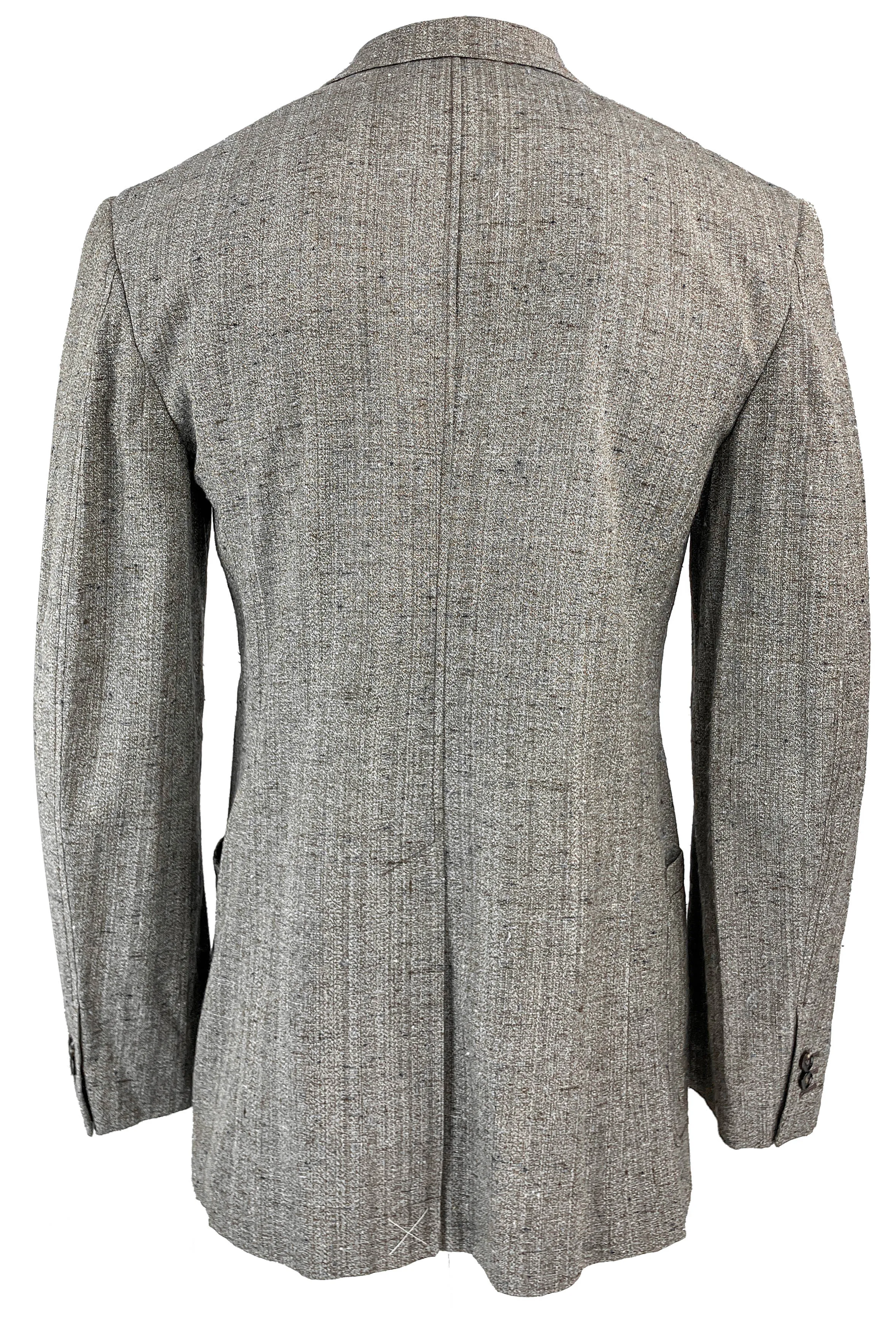 Bottega Veneta Single Button Blazer in Knotted Melange Grey