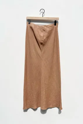 Brooks Brothers Camel Linen Midi Skirt US 4, Classy Quiet Luxury