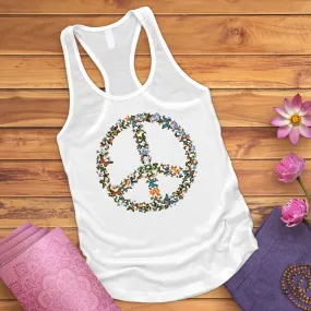 Butterfly Peace Sign Tank Top