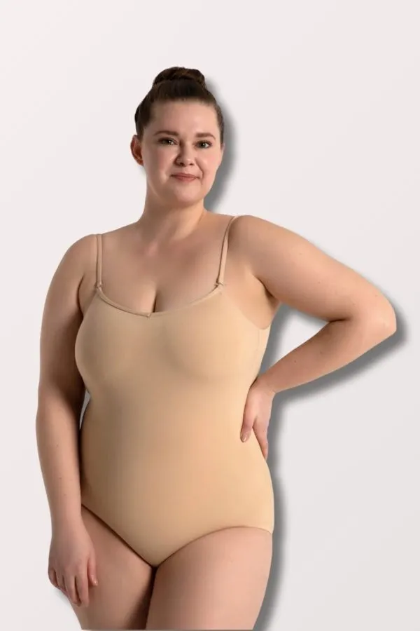 Camisole Leotard with Adjustable Straps - Nude