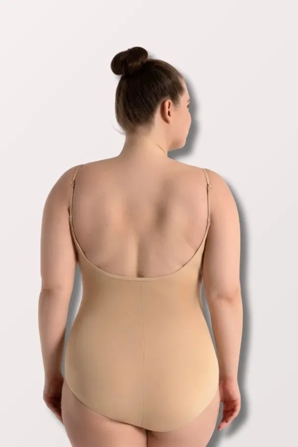 Camisole Leotard with Adjustable Straps - Nude