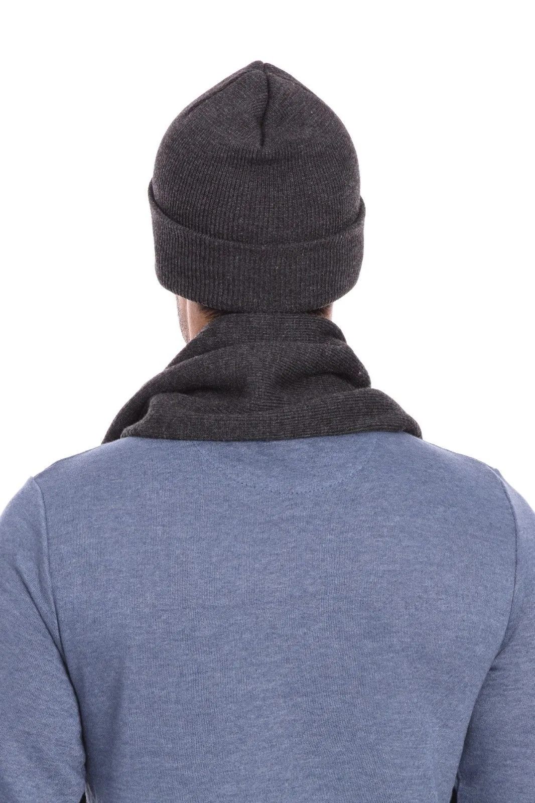 Casaba 3 Piece Winter Set Cuff Beanie Hat Scarf Touchscreen Gloves for Men Women
