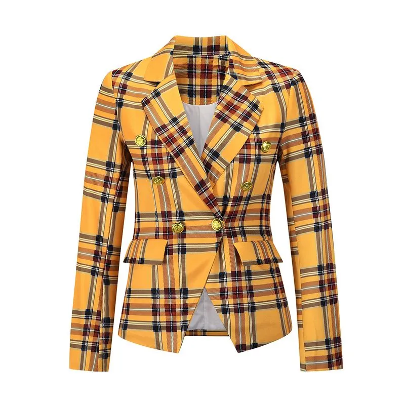 Casual Fit Plaid Blazer