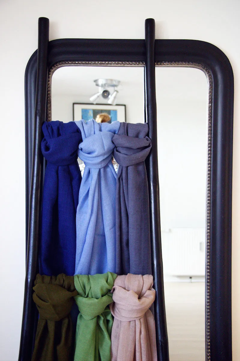 Casual scarf in mauve