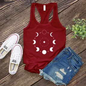 Circular Moon Phase Women's Tank Top