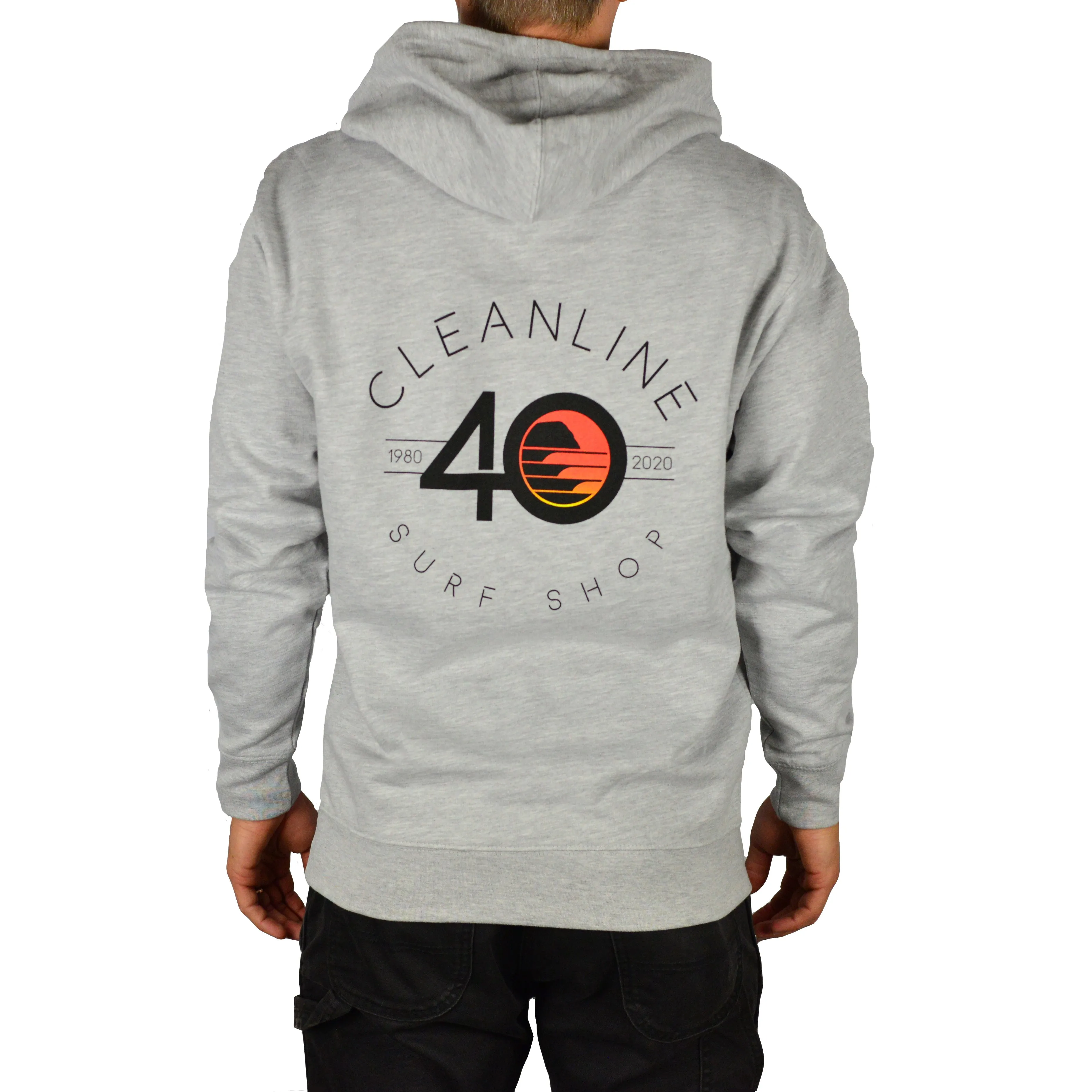 Cleanline #40 Pullover Hoodie - Heather Grey