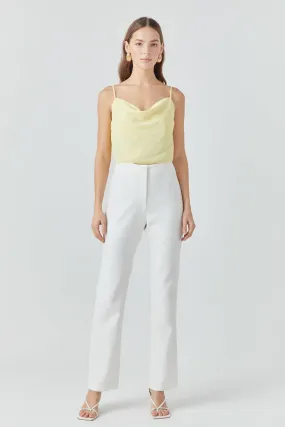 Cowl Neck Cropped Cami