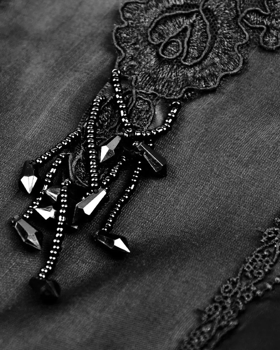 Dark In Love Carnarosa Beaded Tulle Gothic Wedding Dress