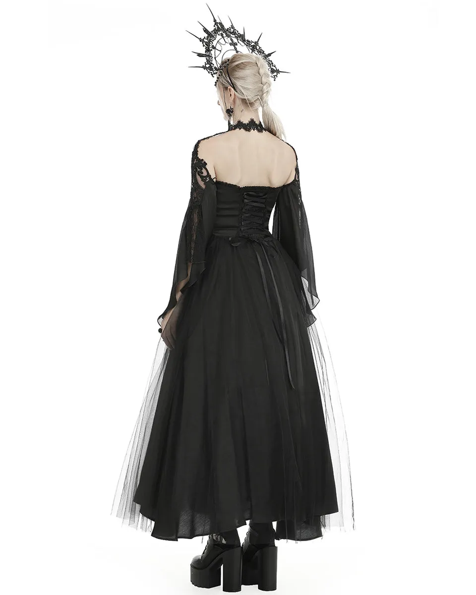 Dark In Love Carnarosa Beaded Tulle Gothic Wedding Dress