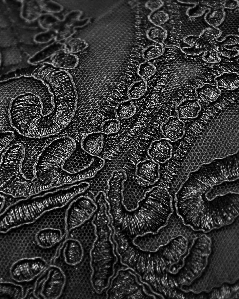 Dark In Love Carnarosa Beaded Tulle Gothic Wedding Dress