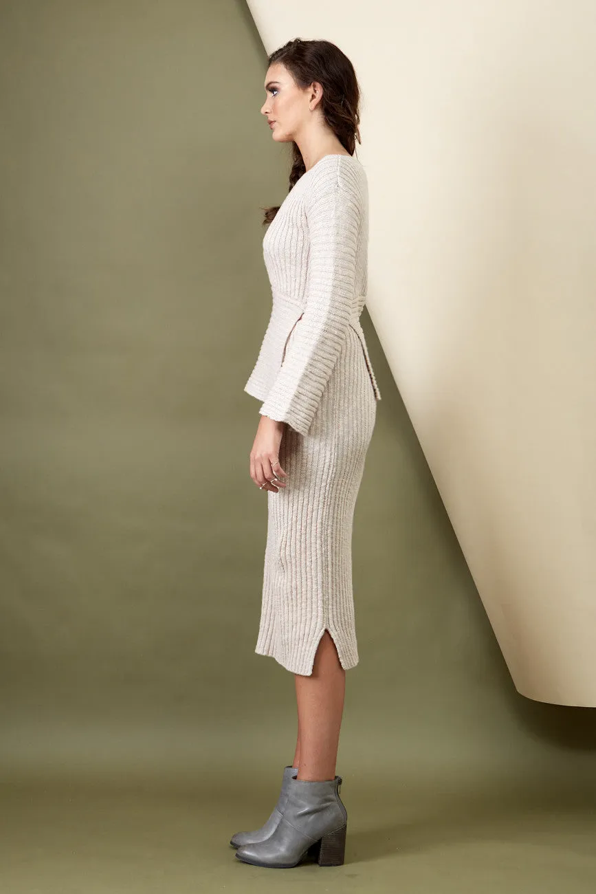 Daydream Knit Skirt Oatmeal