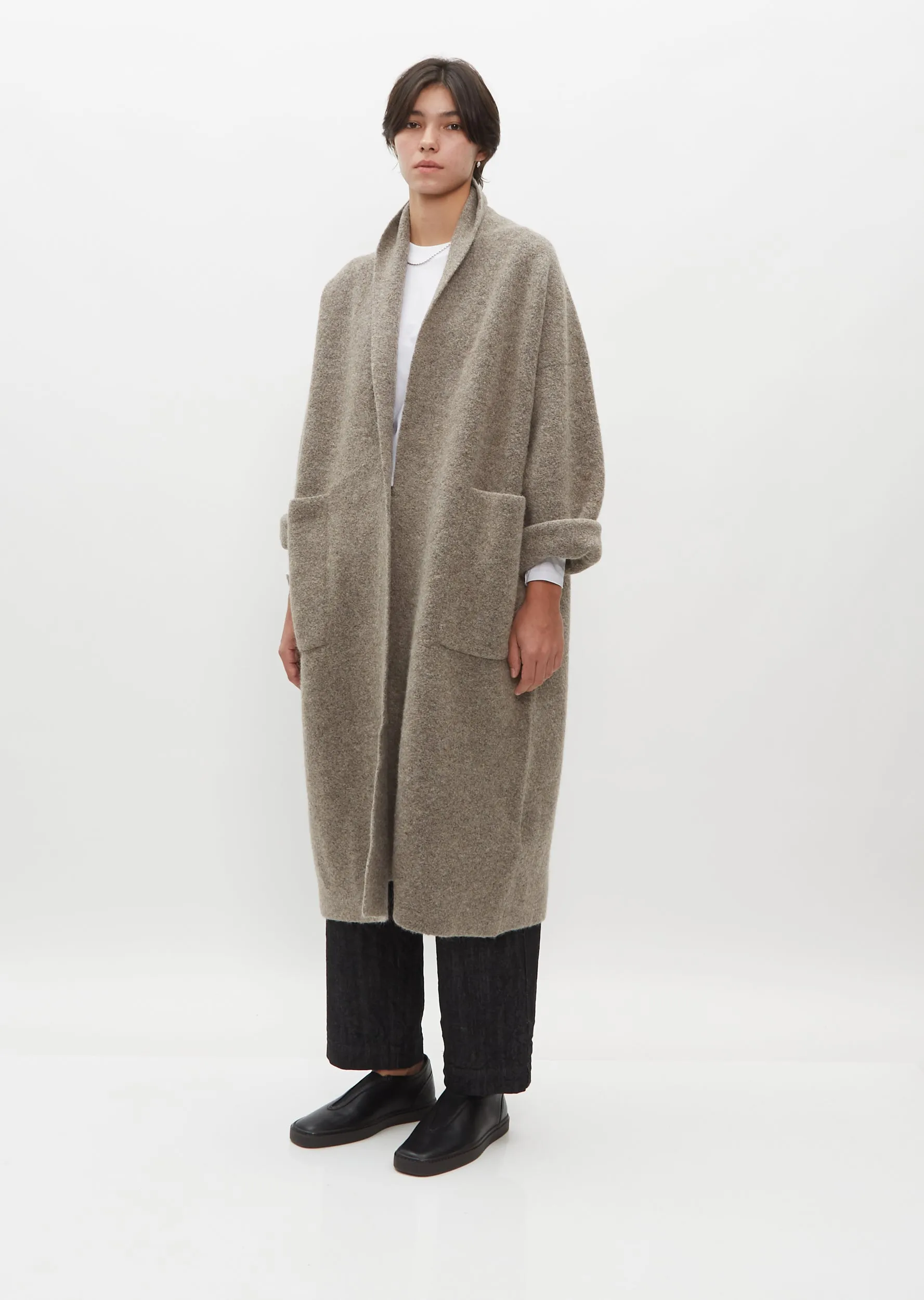 Double Face Alpaca and Wool Long Coat