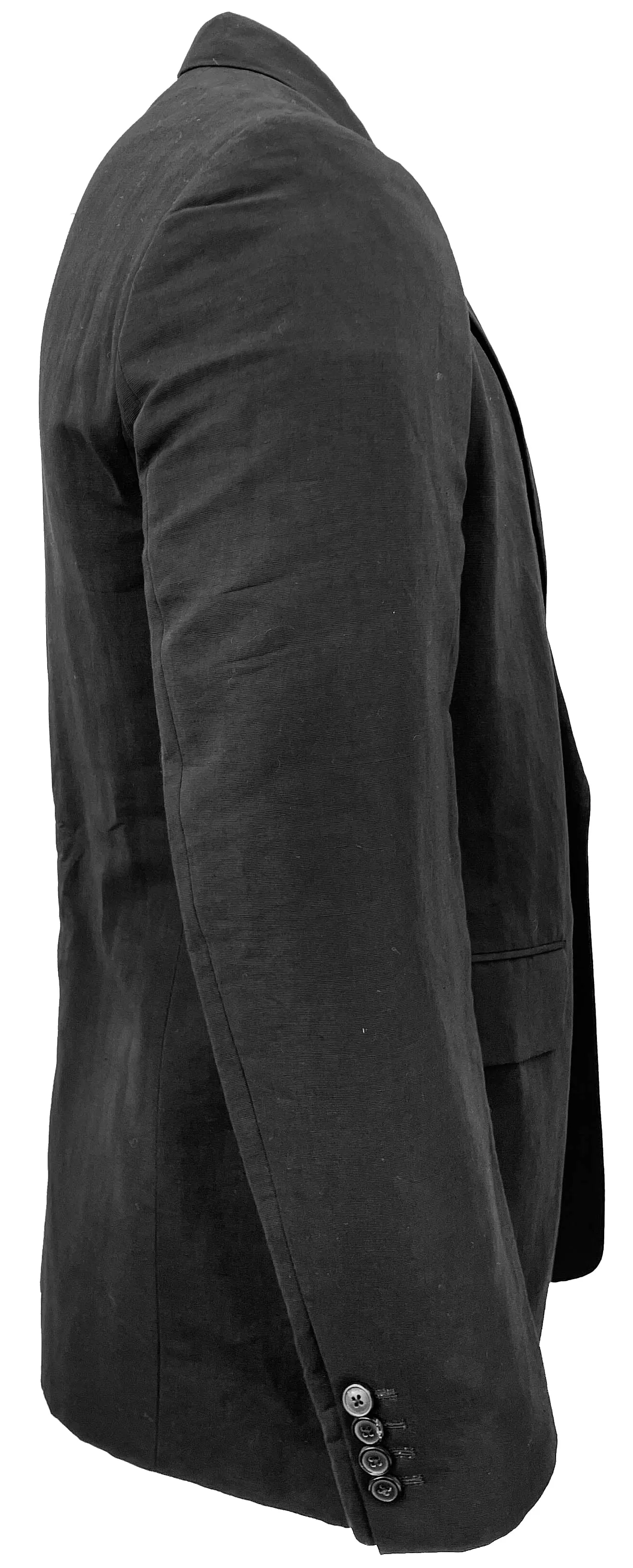 Dries Van Noten Bram Linen Blend Blazer in Black