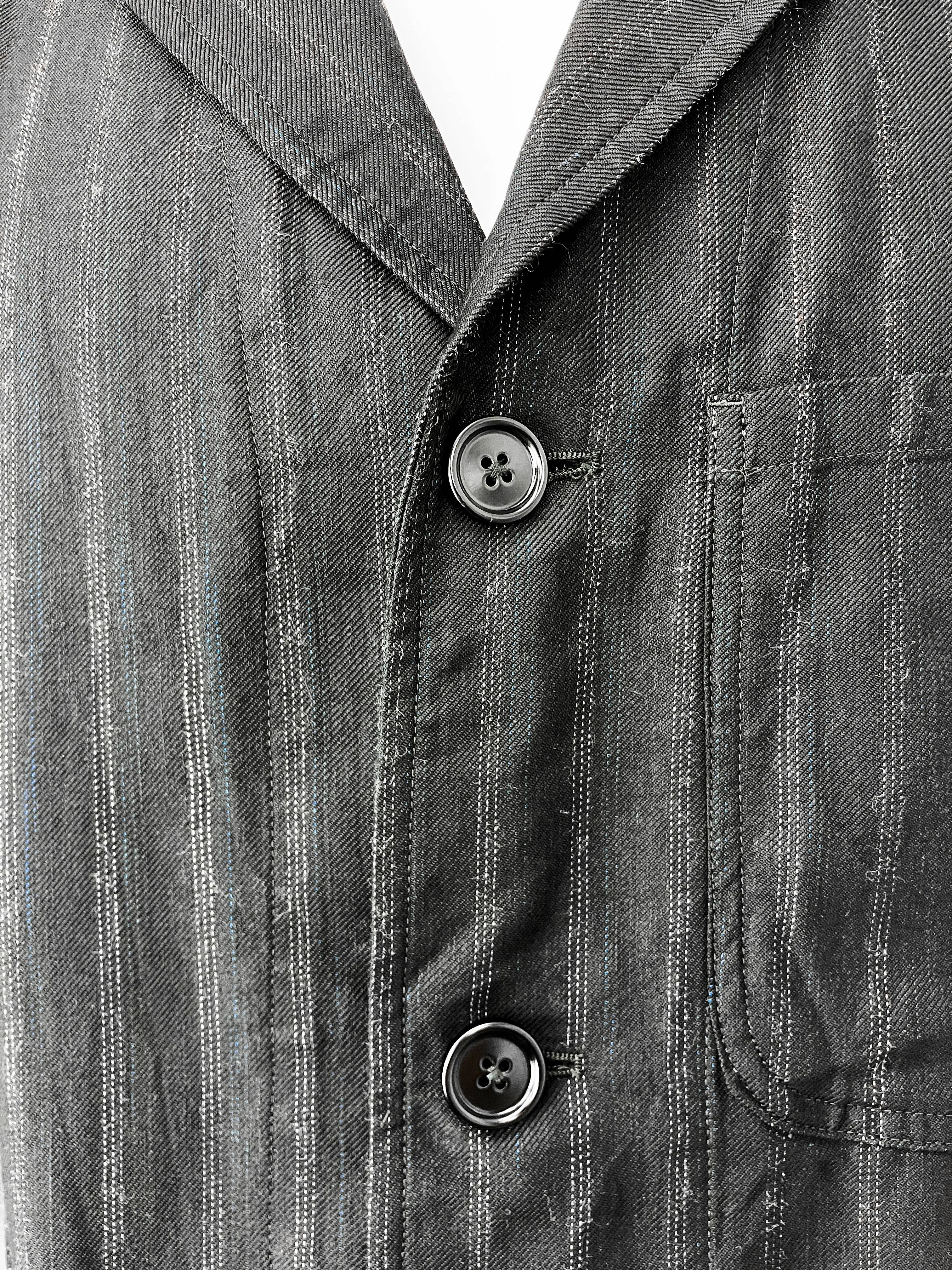 Dries Van Noten Pinstripe Blazer in Black