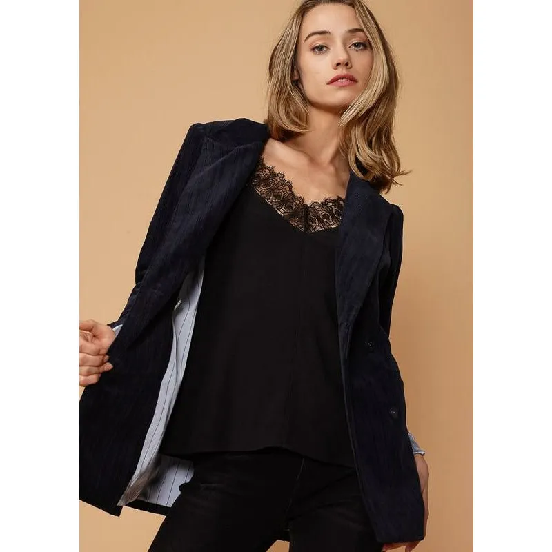 Ellie Corduroy Midnight Blazer