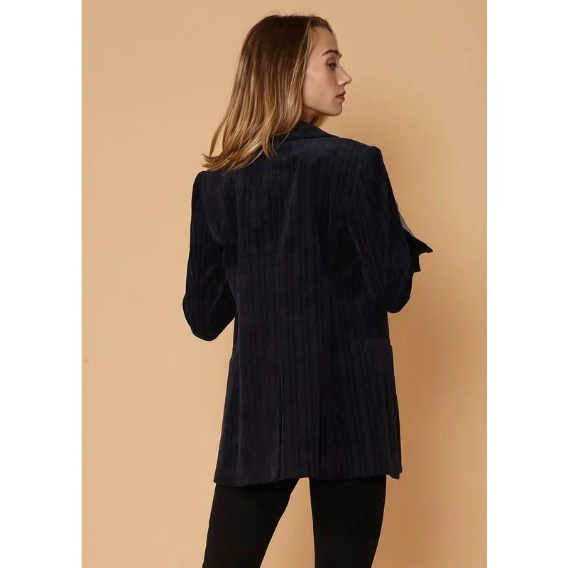Ellie Corduroy Midnight Blazer